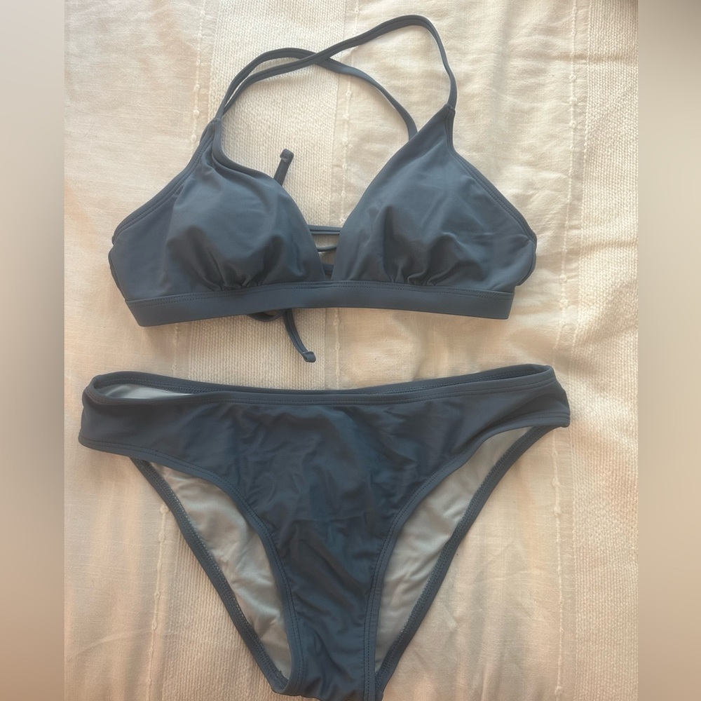 Blue bikini set
